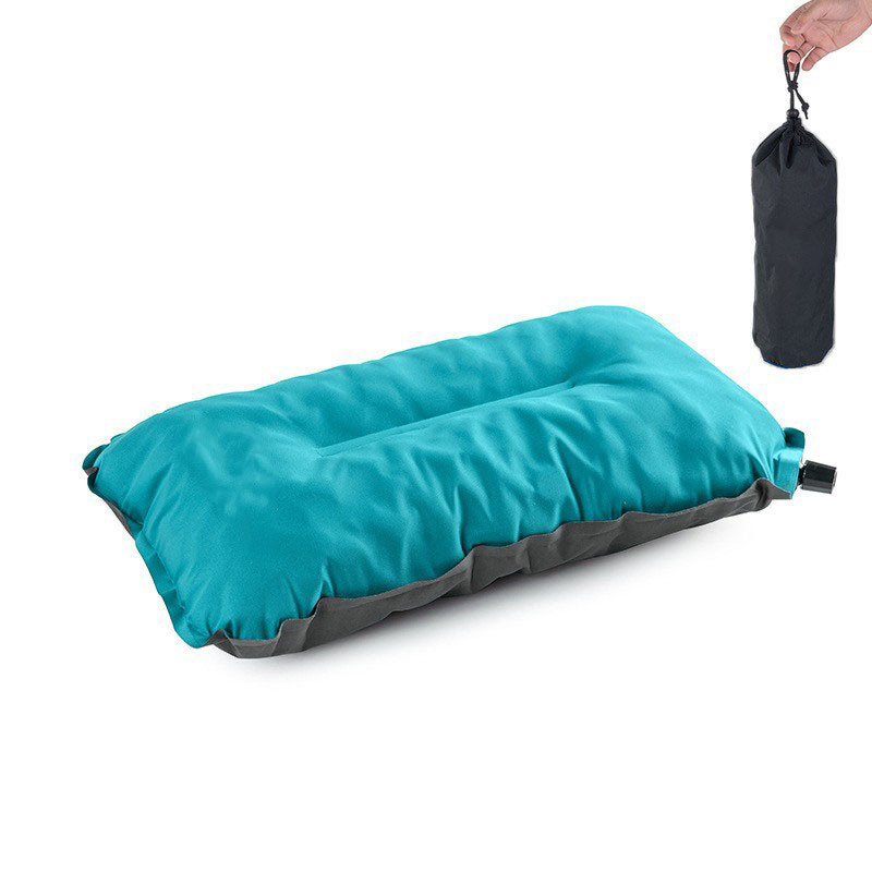 Self-inflating sponge pillow