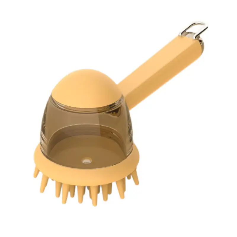 Pet silicone bath brush