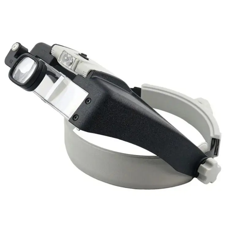 Head mounted magnifying glass