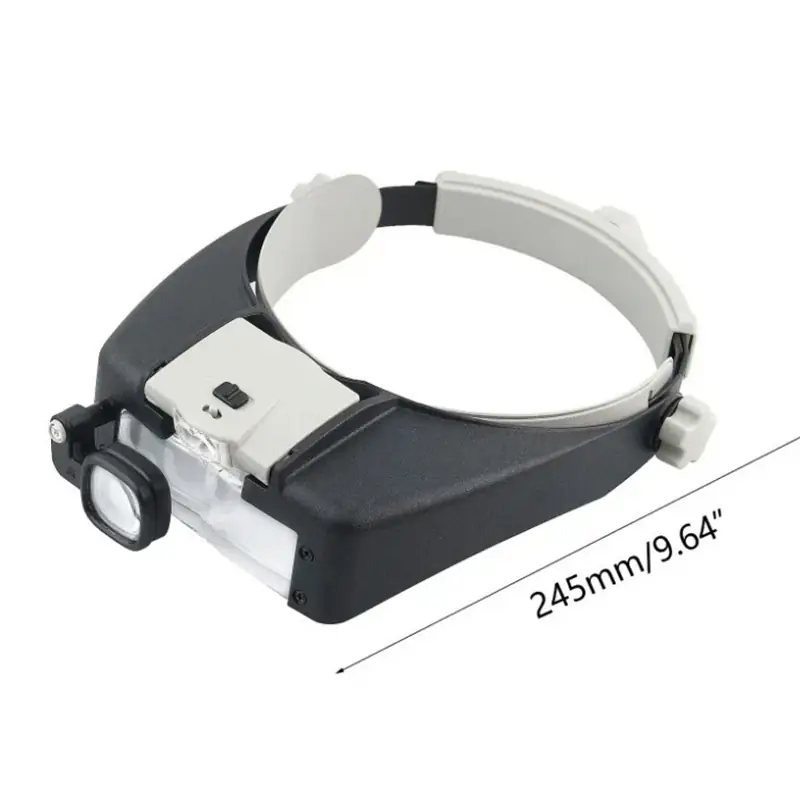 Head mounted magnifying glass