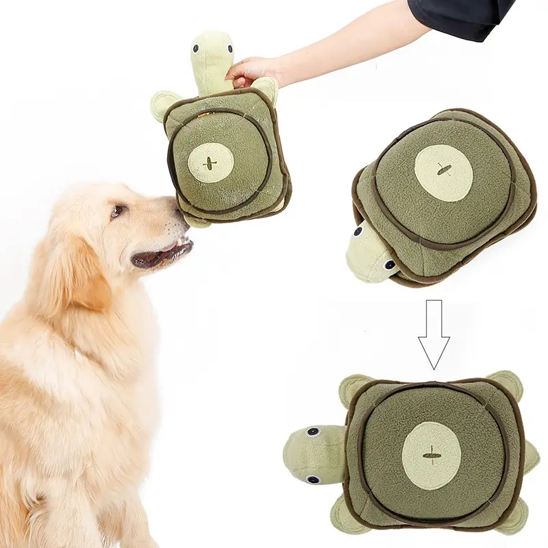 Plush Turtle Hidden Food Toy
