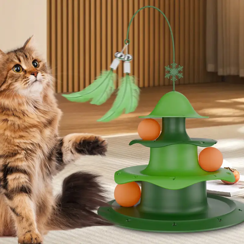 BW3301825(5) Cat teasing spinning wheel toy