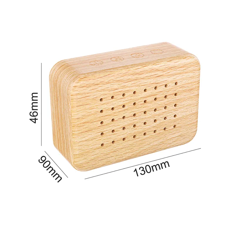 Solid Wood Bird Singing Speaker